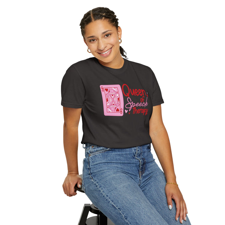 queen of hearts//speech comfort colors tee