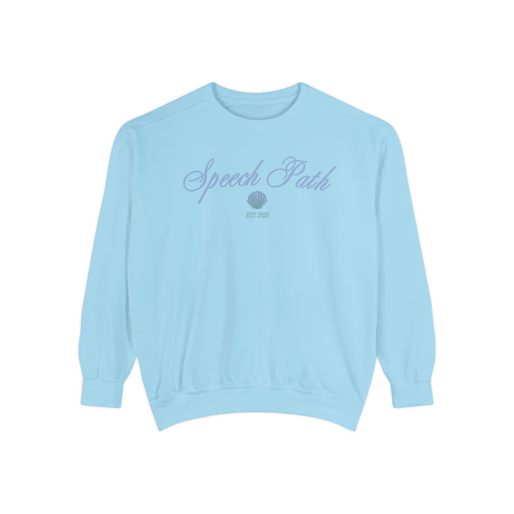 speech path clam comfort colors crewneck