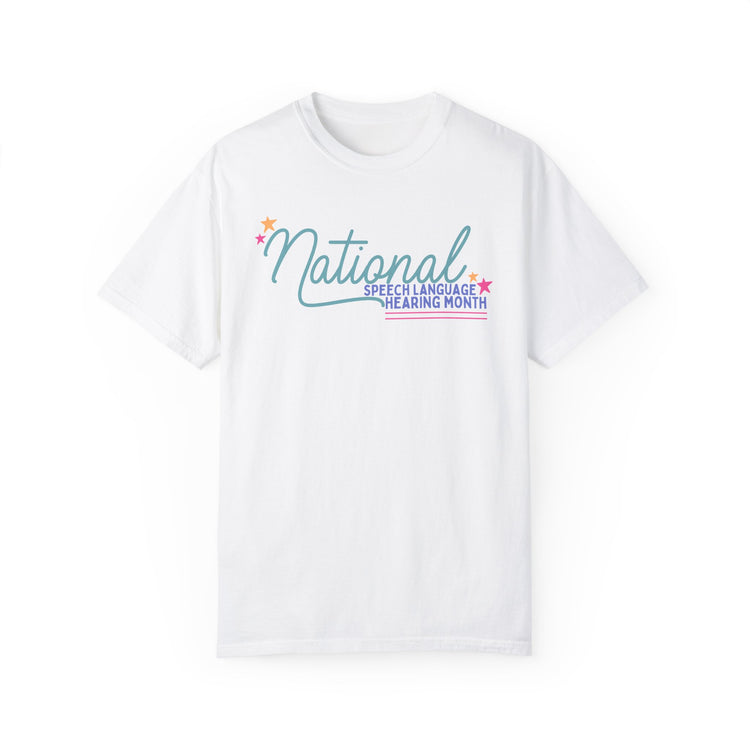 NSLHM stars comfort colors tee