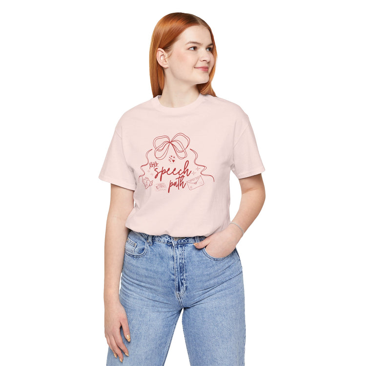 SLP valentine bow tee