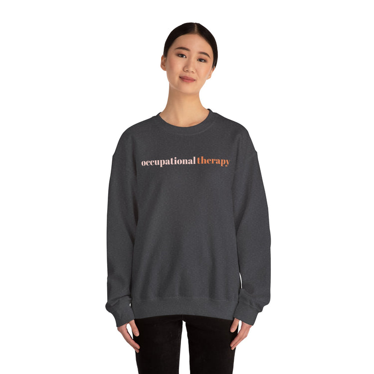orange simple OT crewneck