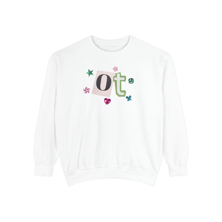 OT newspaper gem comfort colors crewneck