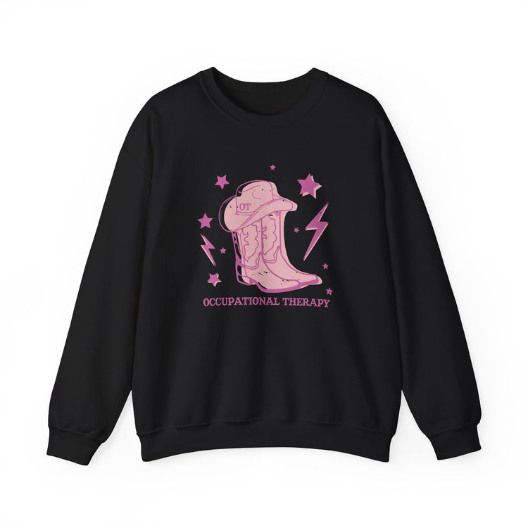 OT cowboy boots crewneck