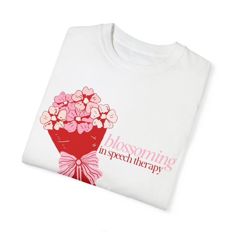 blossoming comfort colors tee