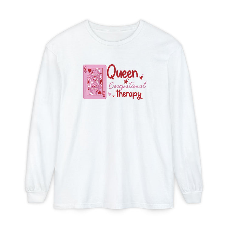 OT queen of hearts comfort colors long sleeve tee