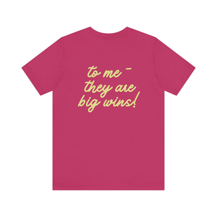 speech path little big wins front/back short sleeve tee