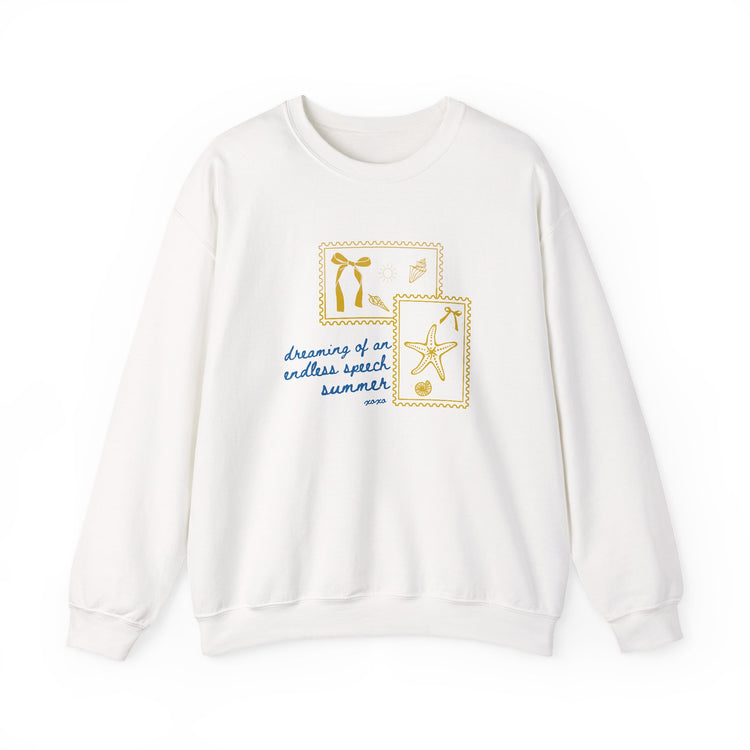 endless speech summer stamps crewneck