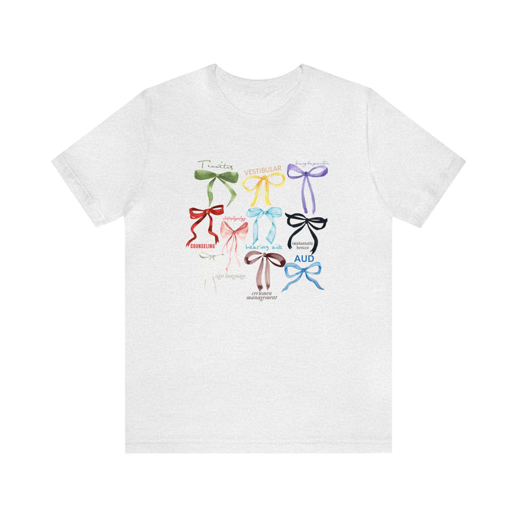 bow era AUD audiology arch short sleeve tee