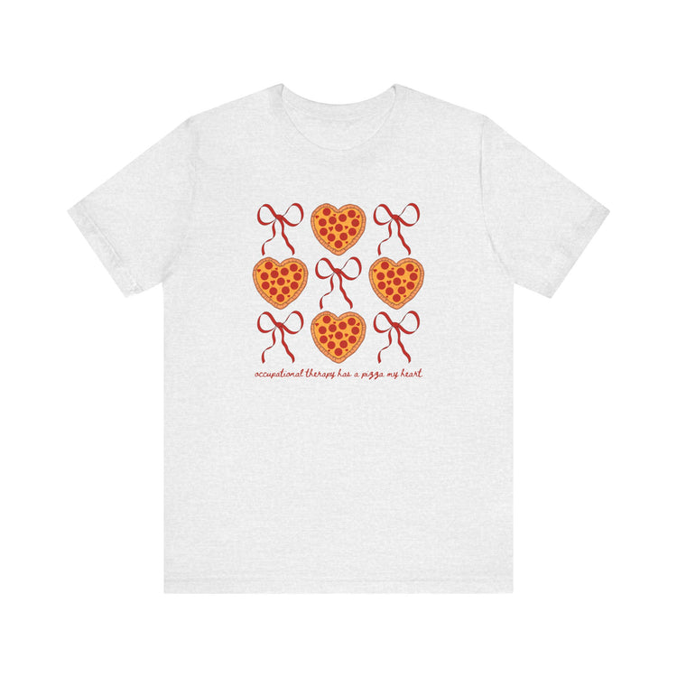 OT has a pizza my heart short sleeve tee
