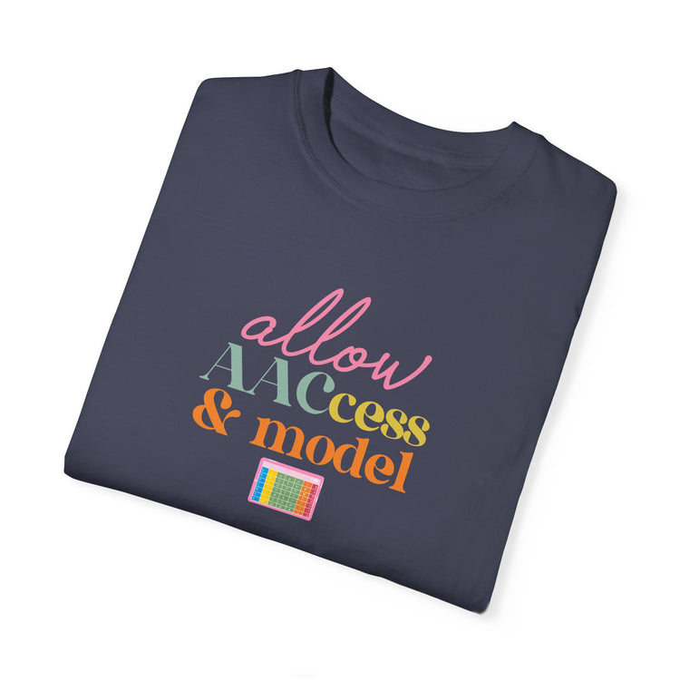 allow AAC access and model comfort colors tee
