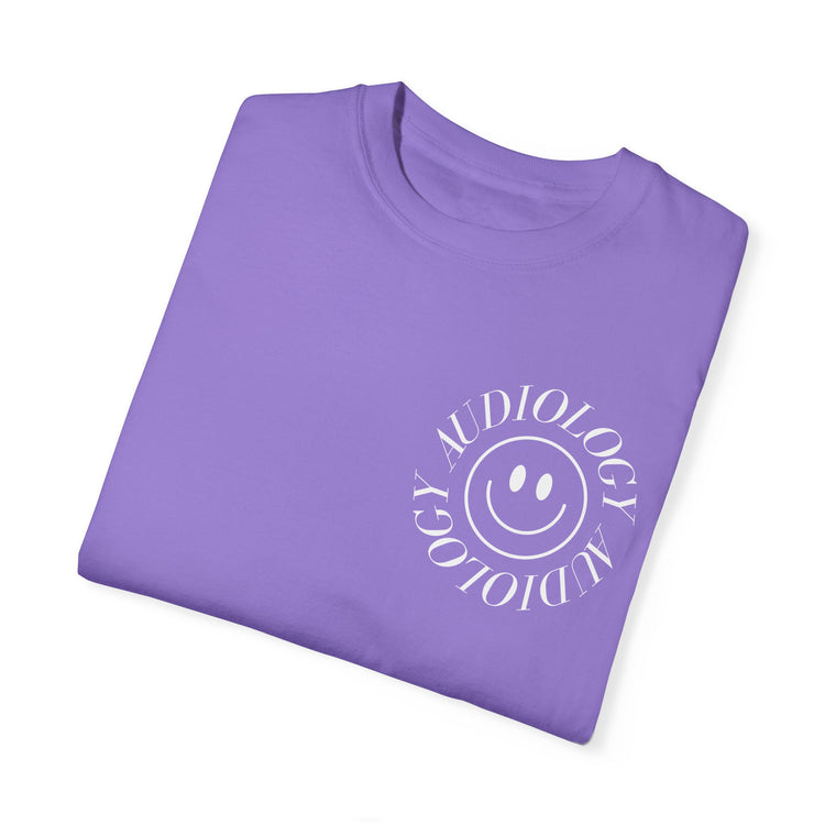 smiley audiology comfort colors tee