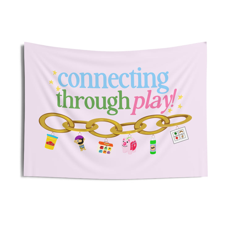 connect through play wall tapestry