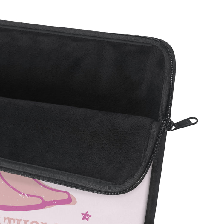 pink howdy speech pathology boots laptop sleeve
