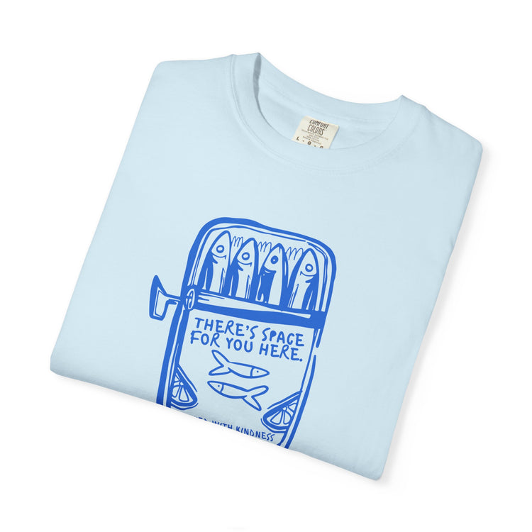 sardine kindness comfort colors tee