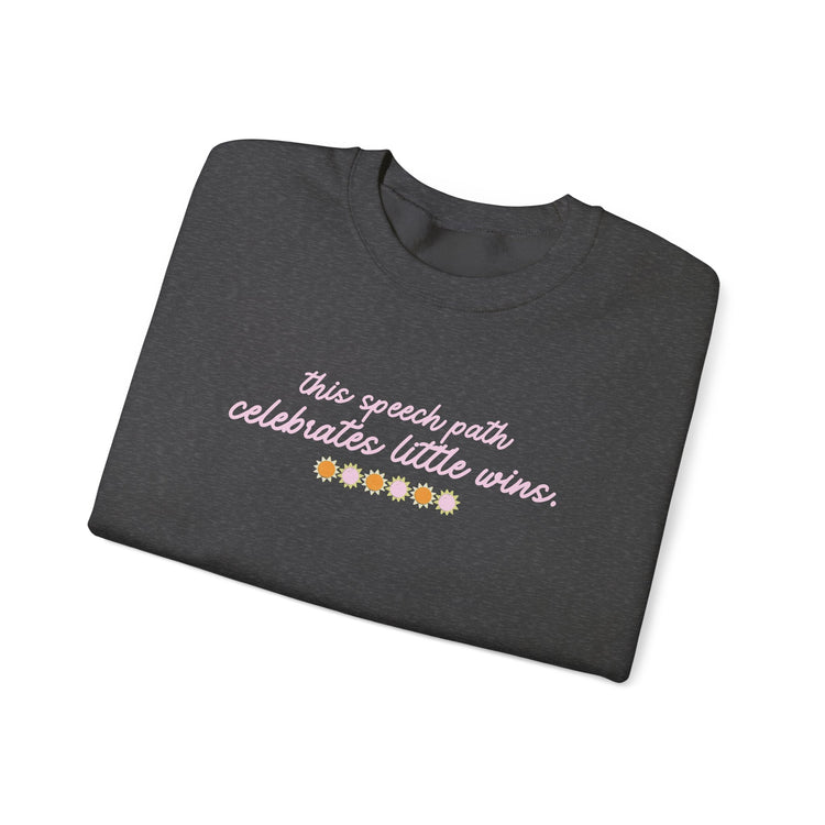 speech path little big wins front/back crewneck