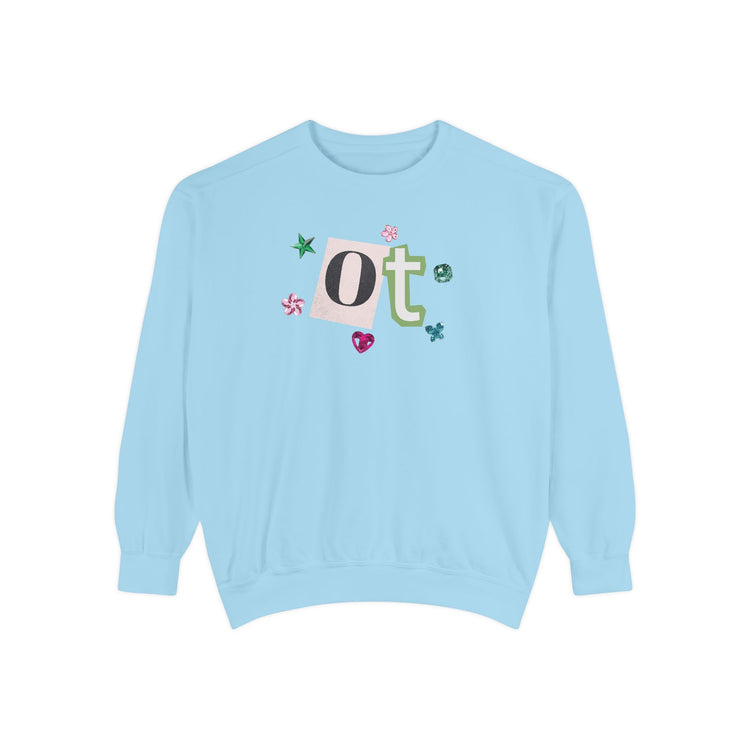 OT newspaper gem comfort colors crewneck