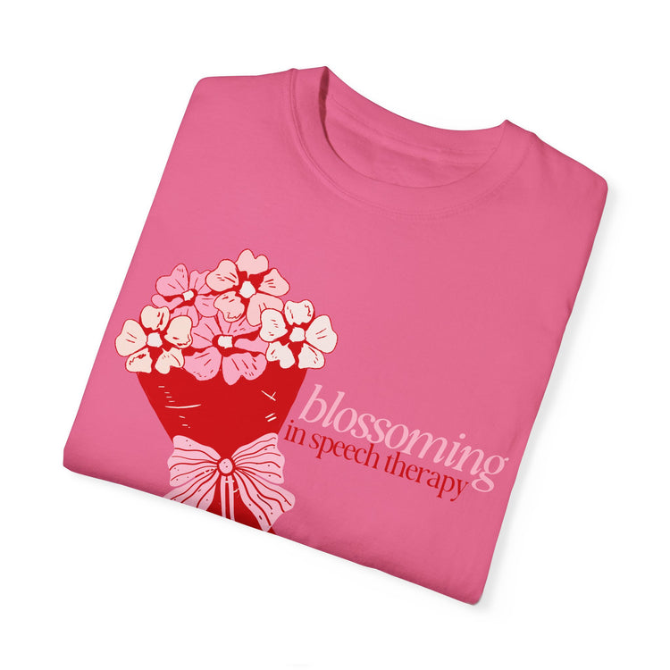 blossoming comfort colors tee