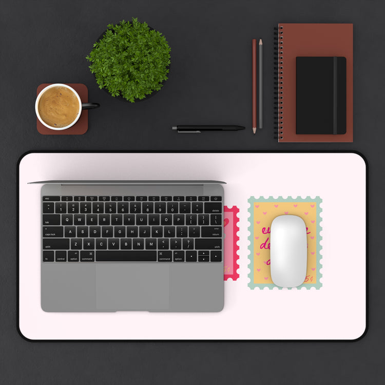 slp love stamps desk mat