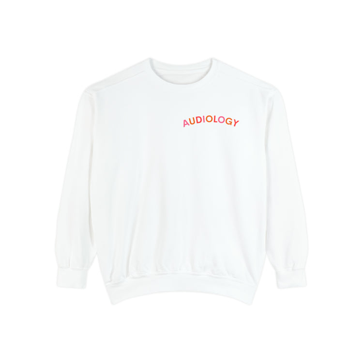 colorful audiology arch comfort colors crewneck