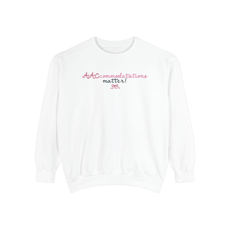 AACcommodations comfort colors crewneck
