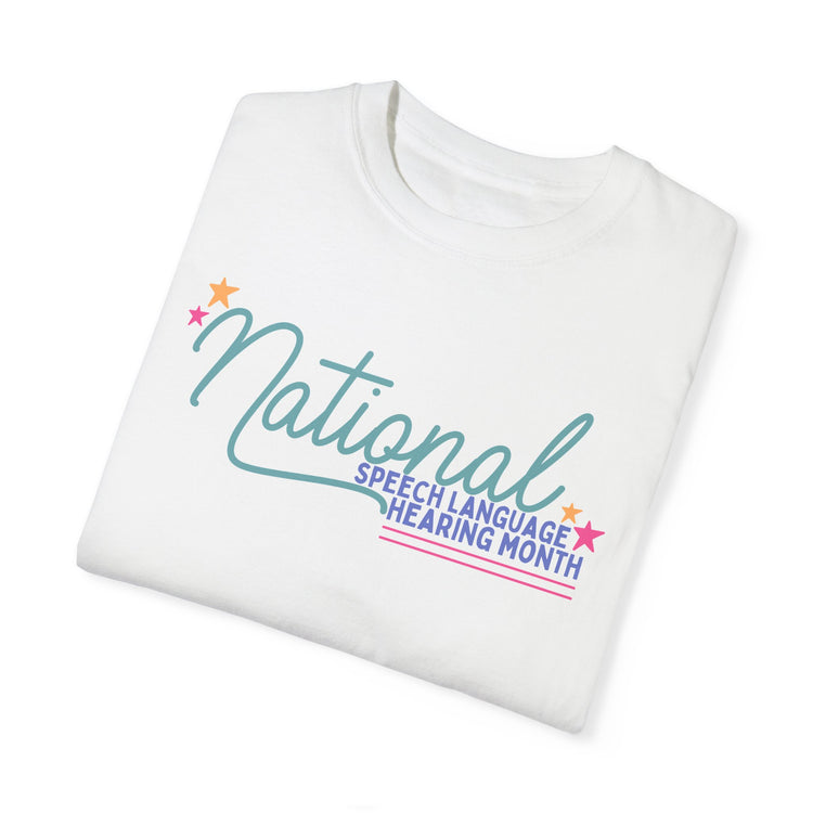 NSLHM stars comfort colors tee