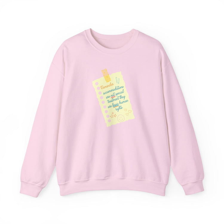 reminder! accommodations crewneck