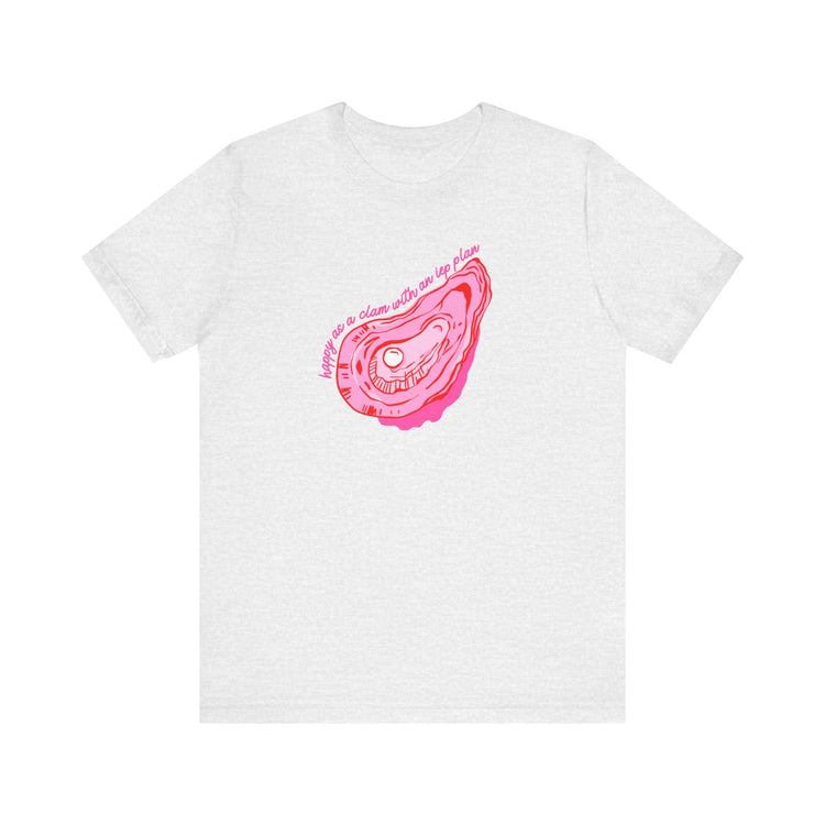 happy as a clam IEP plan short sleeve tee