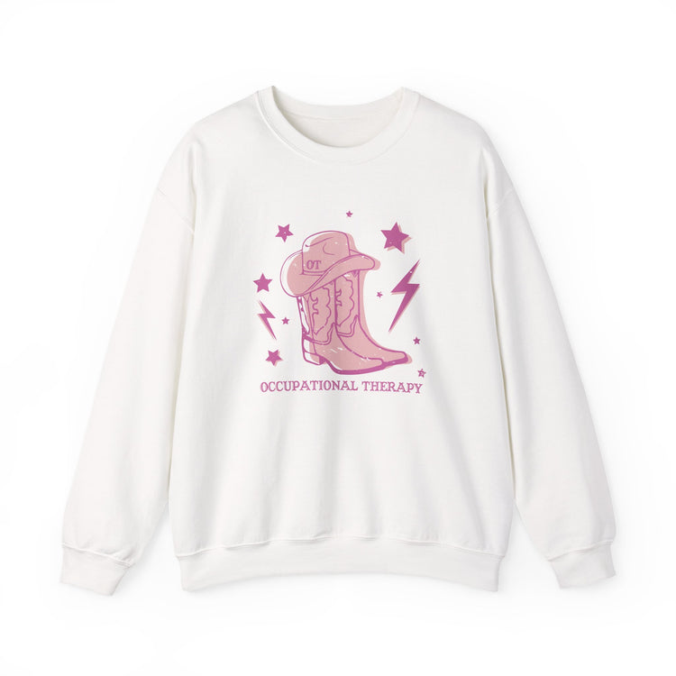 OT cowboy boots crewneck