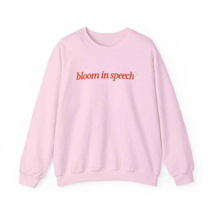 bloom in speech flowers crewneck
