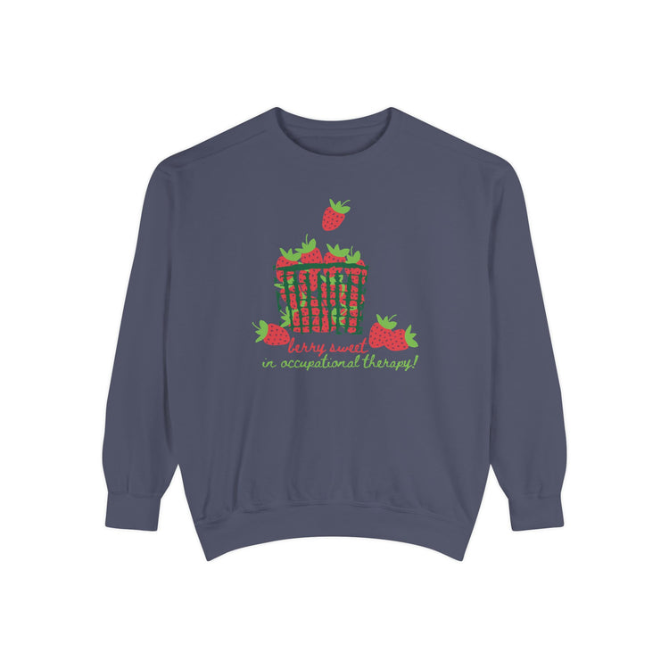 berry sweet in OT comfort colors crewneck