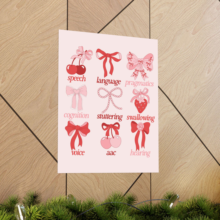 SLP scope cherries wall poster