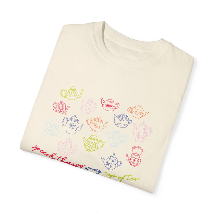 speech therapy is my cup of tea comfort colors tee