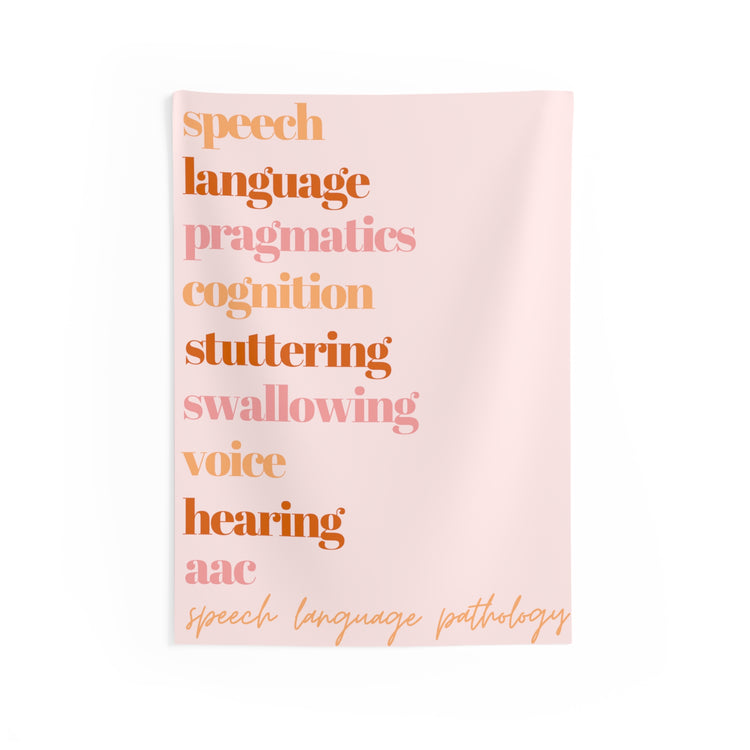 SLP scope pink/orange wall tapestry