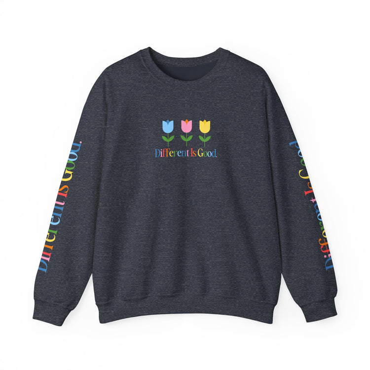 different is good tulips crewneck
