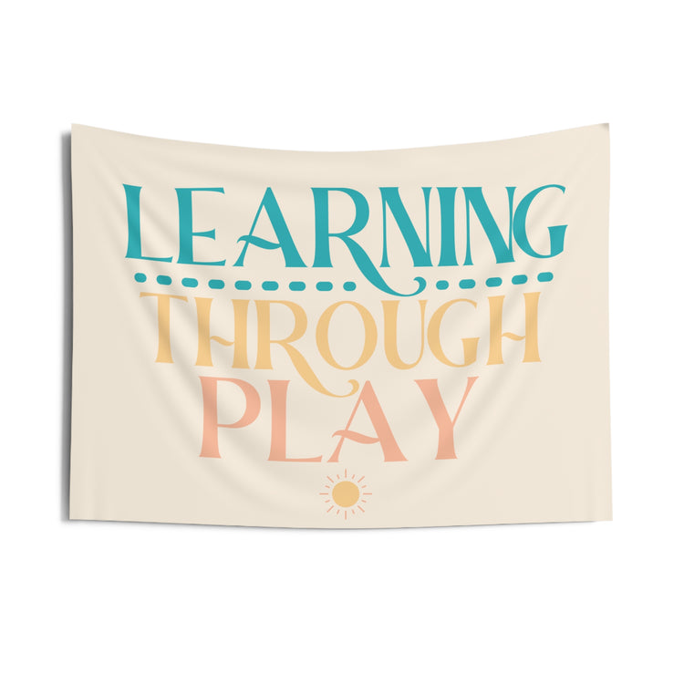 learning through play wall tapestry