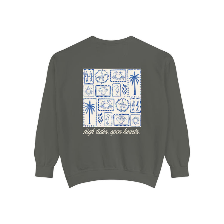speech path high tides front/back comfort colors crewneck