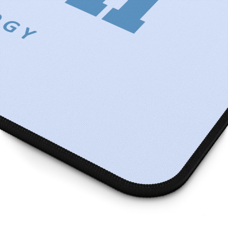blue speech varsity desk mat