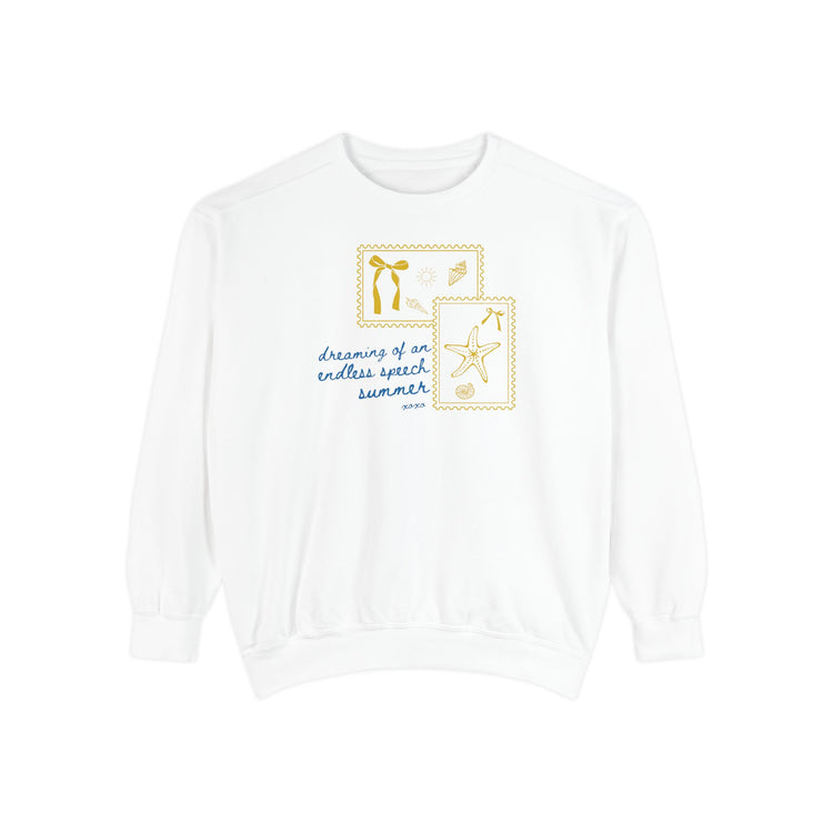 endless speech summer stamps comfort colors crewneck