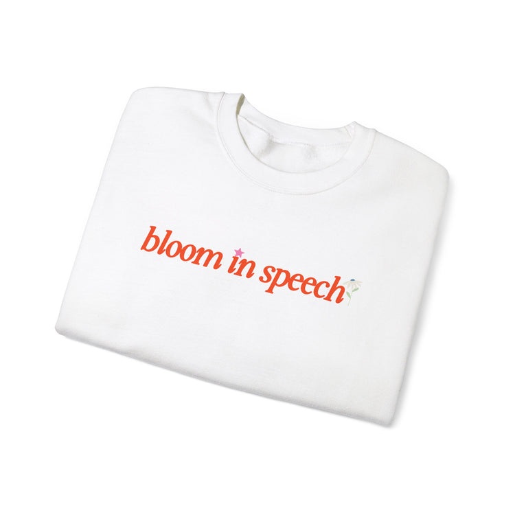 bloom in speech flowers crewneck