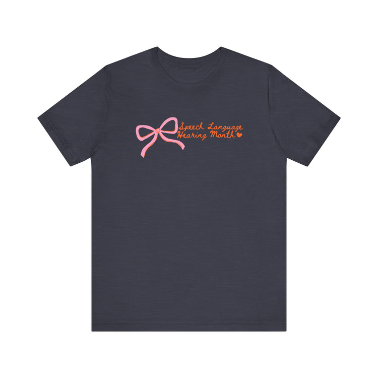 NSLHM pink bow tee