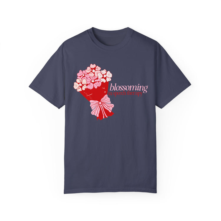 blossoming comfort colors tee