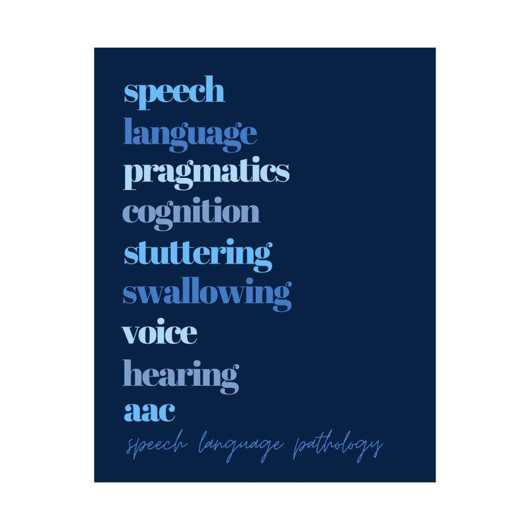 SLP scope blue wall poster