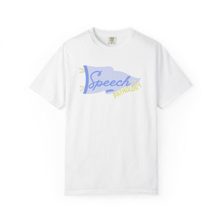 speech pennant flag comfort colors tee