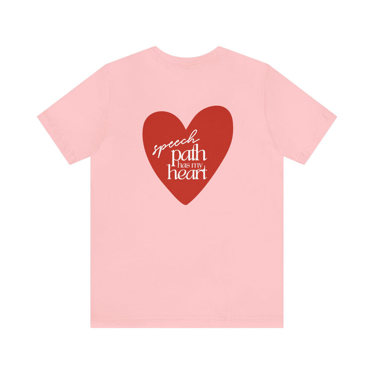 i love speech short sleeve tee