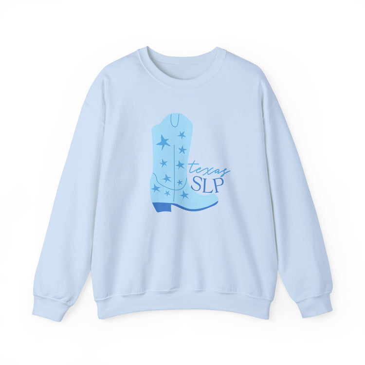 blue boot texas SLP crewneck