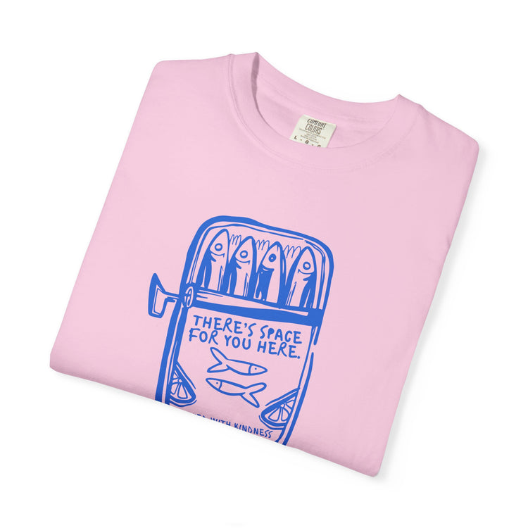 sardine kindness comfort colors tee