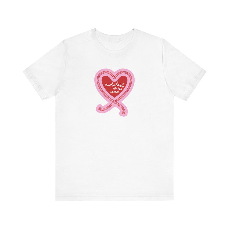 audiology is sweet heart rope short sleeve tee
