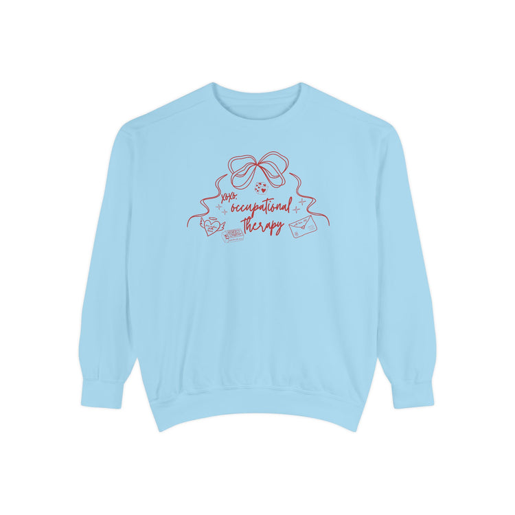 xoxo OT bow comfort colors crewneck