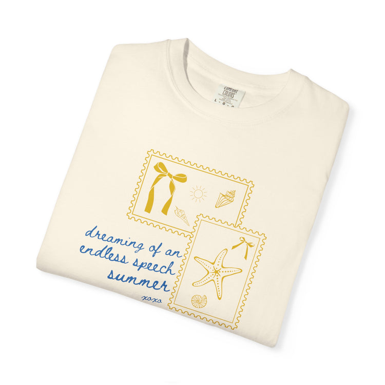 endless speech summer stamps comfort colors tee