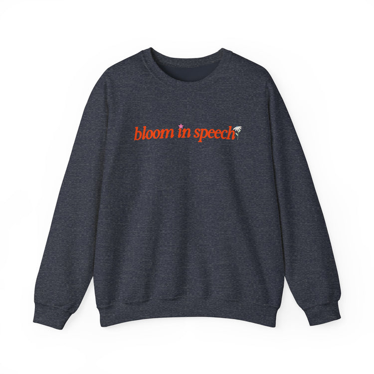 bloom in speech flowers crewneck